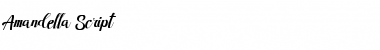 Download Amandella Script Amandella Script Font Title Preview