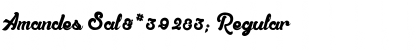 Download Amandes Sal饳 Regular Font Title Preview