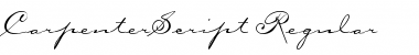 Download CarpenterScript Regular Font Title Preview