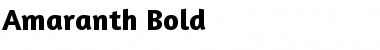 Download Amaranth Bold Font Title Preview