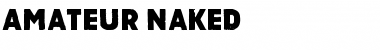 Download Amateur Naked Regular Font Title Preview