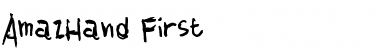 Download AmazHand_First Regular Font Title Preview