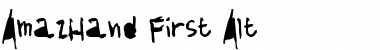 Download AmazHand_First_Alt Regular Font Title Preview