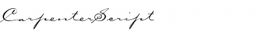 Download CarpenterScript Regular Font Title Preview