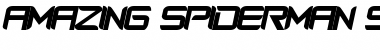 Download Amazing Spider Man slant Regular Font Title Preview