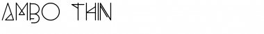 Download Ambo Thin Font Title Preview