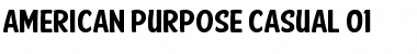 Download American Purpose Casual 01 Regular Font Title Preview