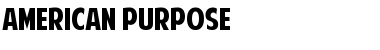 Download American Purpose Regular Font Title Preview