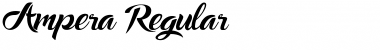 Download Ampera Regular Font Title Preview