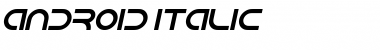 Download Android Italic Font Title Preview