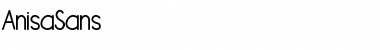 Download Anisa Sans Regular Font Title Preview