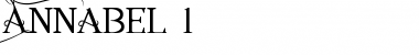 Download Annabel 1 Regular Font Title Preview