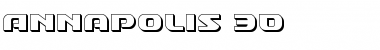 Download Annapolis 3D Regular Font Title Preview