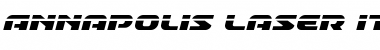 Download Annapolis Laser Italic Italic Font Title Preview