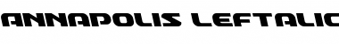 Download Annapolis Leftalic Italic Font Title Preview