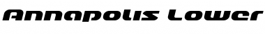 Download Annapolis Lower Case Expanded Italic Expanded Italic Font Title Preview