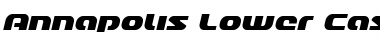 Download Annapolis Lower Case Italic Italic Font Title Preview