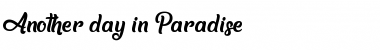 Download Another day in Paradise Regular Font Title Preview