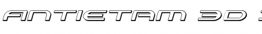 Download Antietam 3D Italic Italic Font Title Preview