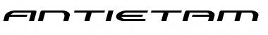 Download Antietam Extra-Expanded Italic Extra-Expanded Italic Font Title Preview