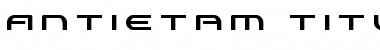 Download Antietam Title Regular Font Title Preview