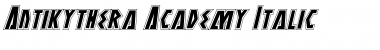 Download Antikythera Academy Italic Italic Font Title Preview