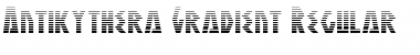 Download Antikythera Gradient Regular Font Title Preview