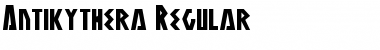 Download Antikythera Regular Font Title Preview