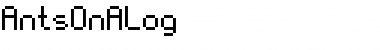 Download AntsOnALog Regular Font Title Preview