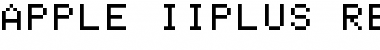 Download Apple II+ Regular Font Title Preview