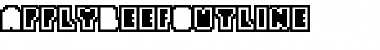 Download ApplyBeefOutline Medium Font Title Preview