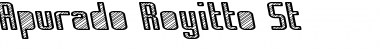 Download Apurado Royitto St Regular Font Title Preview