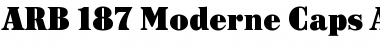 Download ARB-187 Moderne Caps AUG-47 CAS Regular Font Title Preview