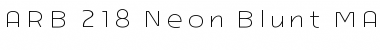 Download ARB-218 Neon Blunt MAR-50 Bold Font Title Preview