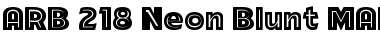 Download ARB-218 Neon Blunt MAR-50 Regular Font Title Preview