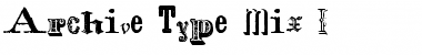 Download Archive Type Mix I Regular Font Title Preview