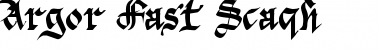 Download Argor Fast Scaqh Regular Font Title Preview