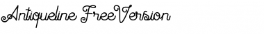 Download Antiqueline FreeVersion Font Title Preview