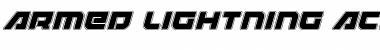Download Armed Lightning Academy Italic Italic Font Title Preview