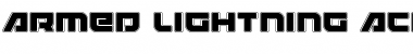 Download Armed Lightning Academy Regular Font Title Preview