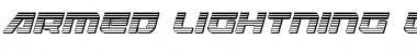 Download Armed Lightning Chrome Italic Italic Font Title Preview