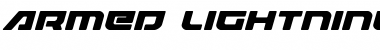 Download Armed Lightning Expanded Italic Expanded Italic Font Title Preview
