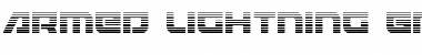 Download Armed Lightning Gradient Regular Font Title Preview