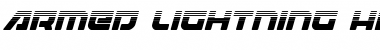 Download Armed Lightning Halftone Italic Italic Font Title Preview