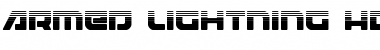 Download Armed Lightning Halftone Regular Font Title Preview