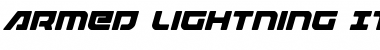 Download Armed Lightning Italic Italic Font Title Preview