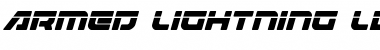 Download Armed Lightning Laser Italic Italic Font Title Preview