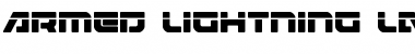 Download Armed Lightning Laser Regular Font Title Preview