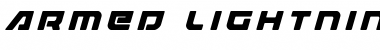 Download Armed Lightning Title Italic Italic Font Title Preview