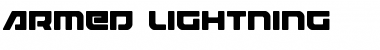 Download Armed Lightning Regular Font Title Preview
